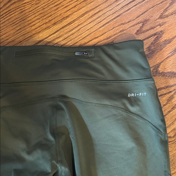 Nike Dark Green Performance Dri Fit Leggings - Picture 4 of 4